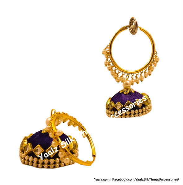 silk thread EARRINGS 