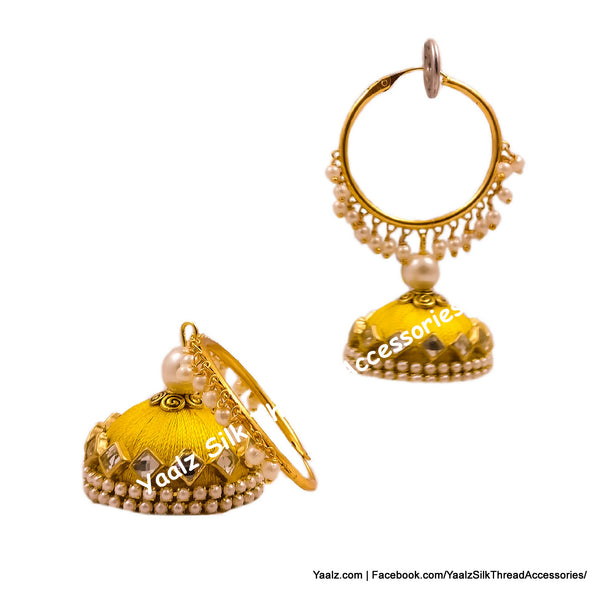 silk thread EARRINGS 