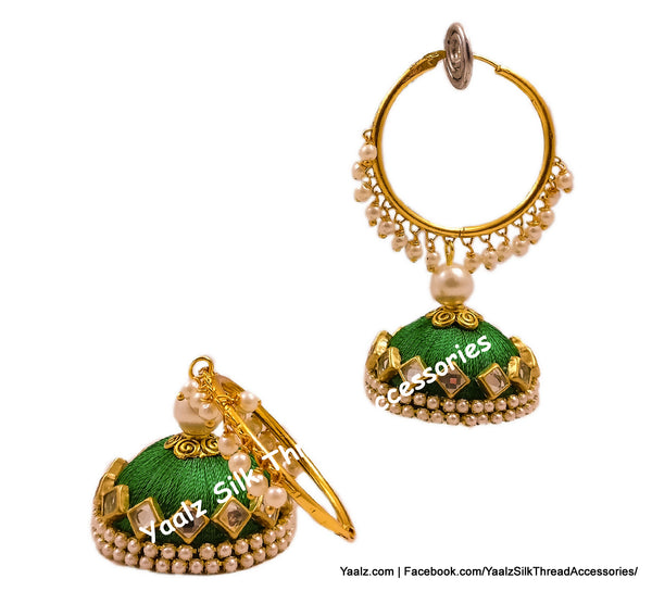 silk thread EARRINGS 