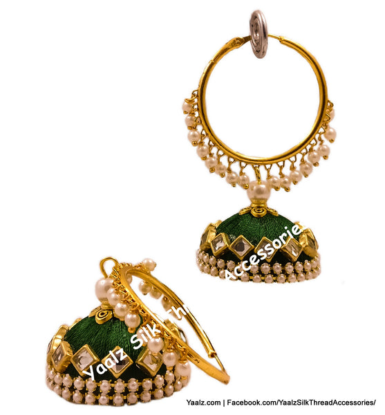 silk thread EARRINGS 