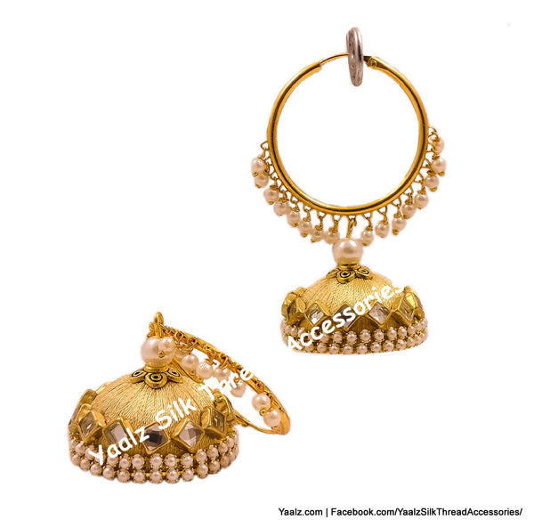 silk thread EARRINGS 