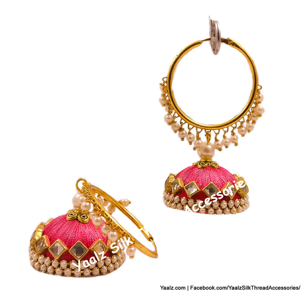 silk thread EARRINGS 