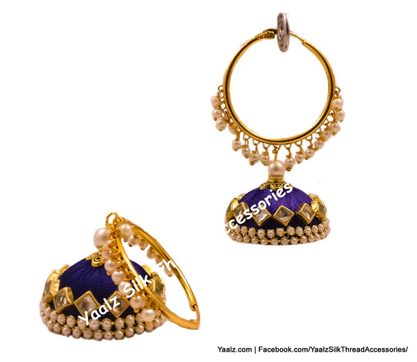 silk thread EARRINGS 