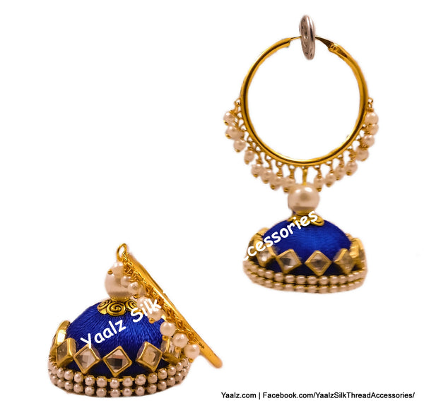 silk thread EARRINGS 