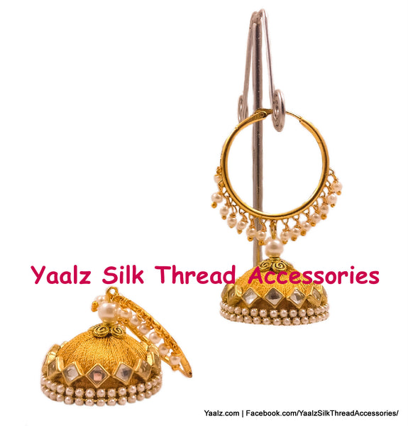 silk thread EARRINGS 