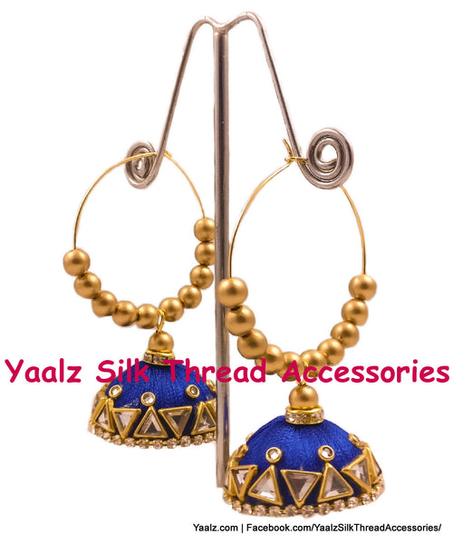 silk thread EARRINGS 