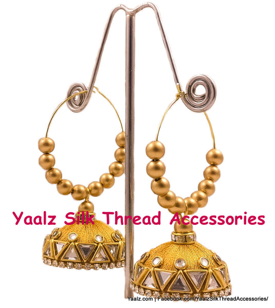 silk thread EARRINGS 