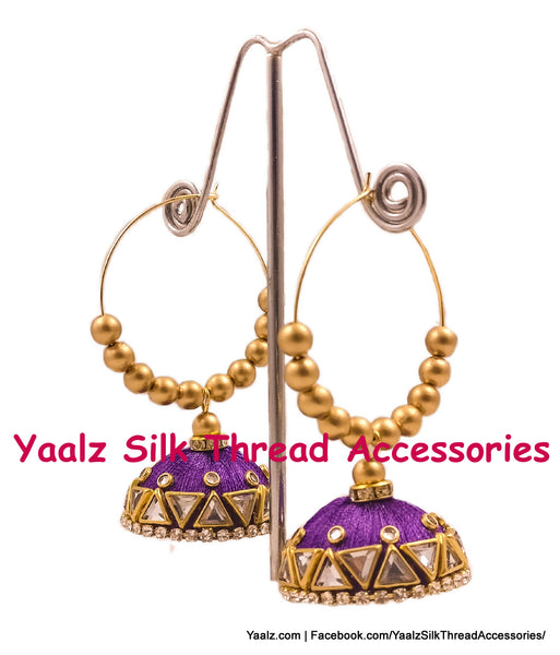 silk thread EARRINGS 