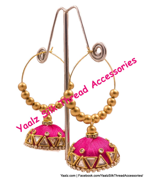 silk thread EARRINGS 