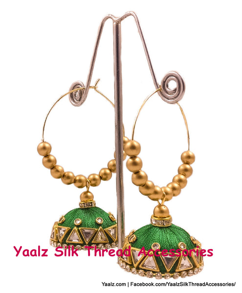 silk thread EARRINGS 