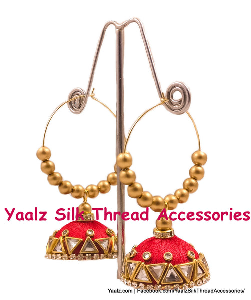 silk thread EARRINGS 