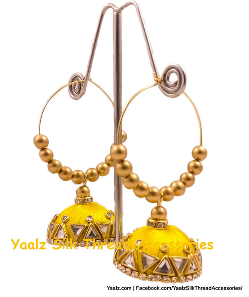 silk thread EARRINGS 