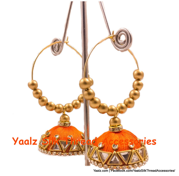 silk thread EARRINGS 