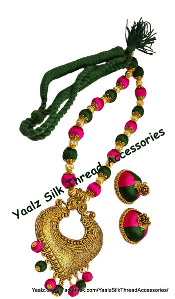 silk thread Neckset & Jumka 