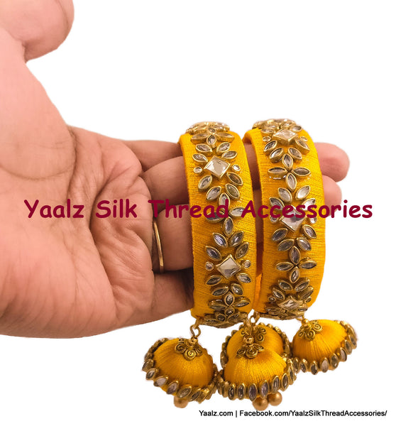 silk thread Single Bangle Collections 