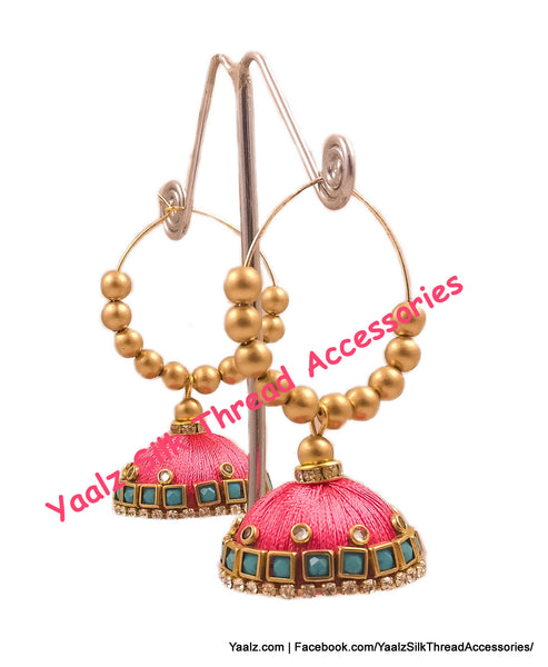 silk thread EARRINGS 