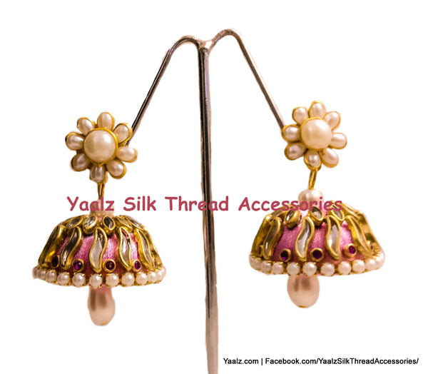 silk thread EARRING 
