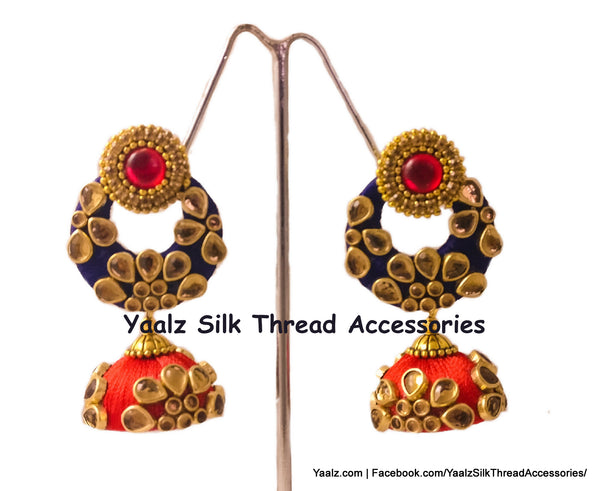 silk thread EARRINGS 