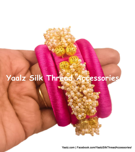silk thread Single Bangle Collections 