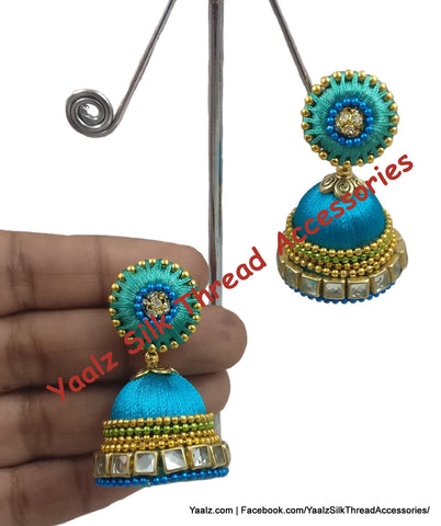 silk thread EARRING 