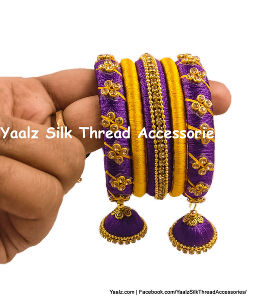 silk thread Grandeur Bangle Collections 