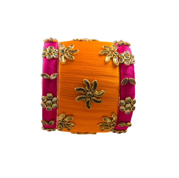 silk thread Single Bangle Collections 