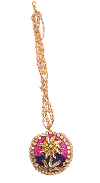 silk thread Maang Tikka 