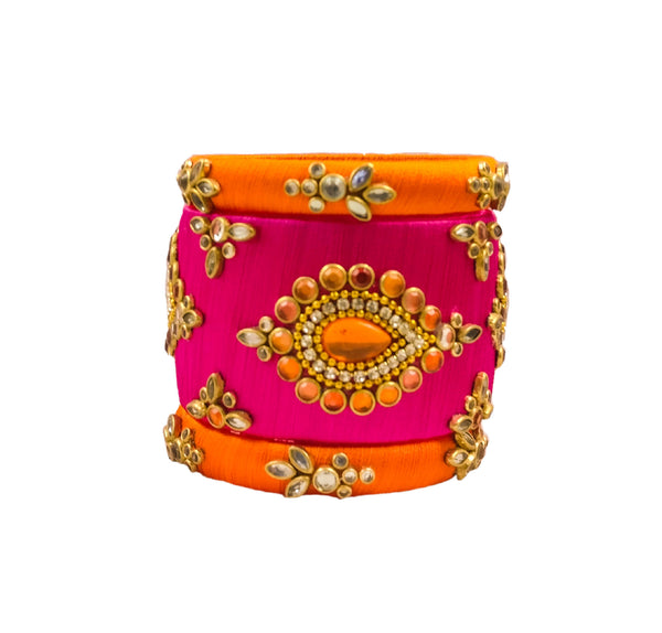 silk thread Single Bangle Collections 