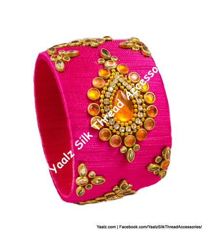 silk thread Single Bangle Collections 