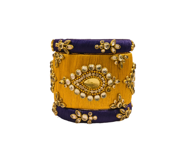 silk thread Single Bangle Collections 