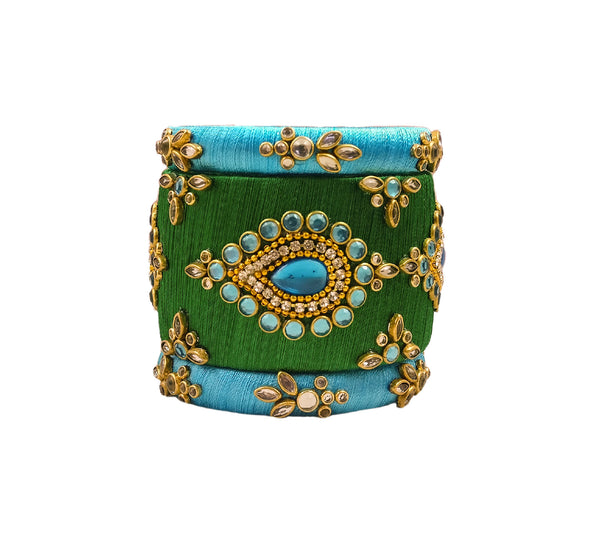 silk thread Single Bangle Collections 