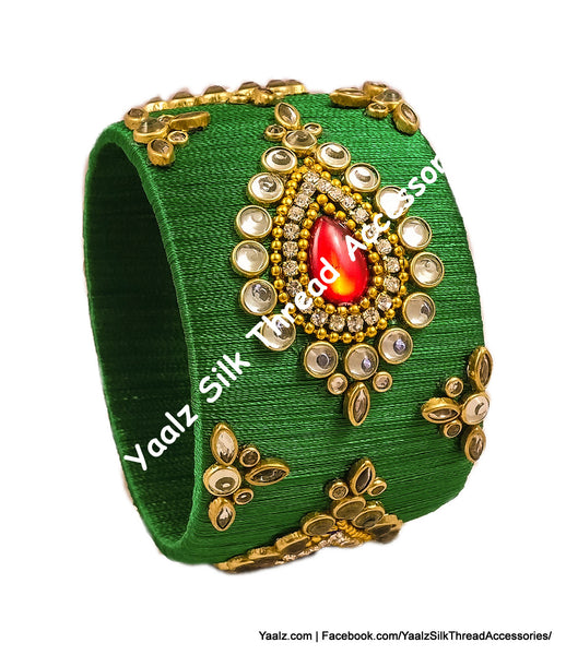 silk thread Single Bangle Collections 