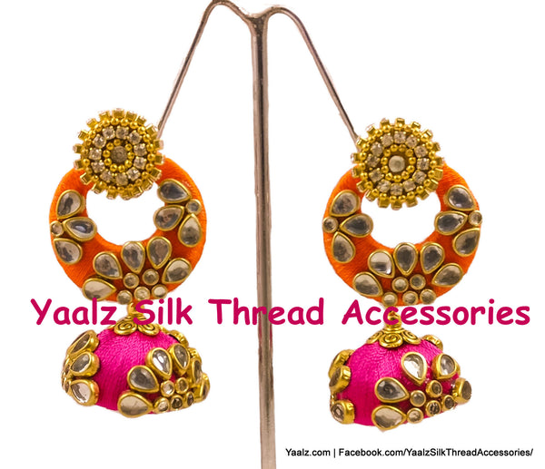 silk thread EARRINGS 
