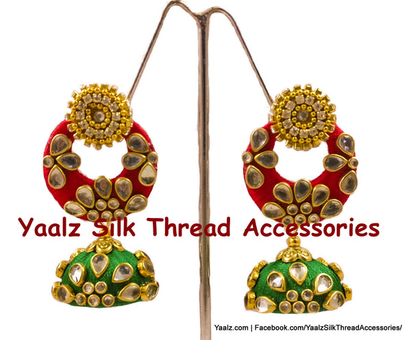 silk thread EARRINGS 