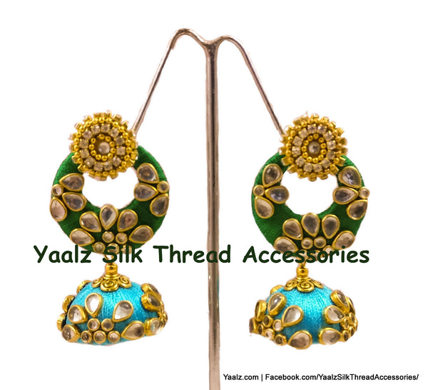 silk thread EARRINGS 