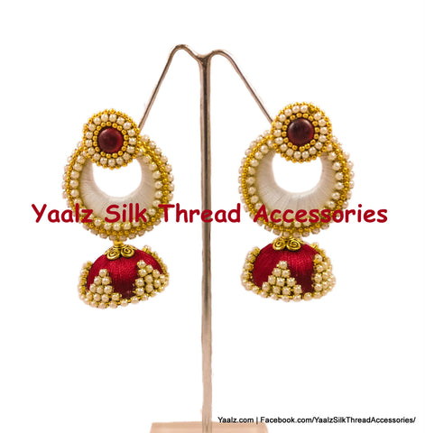 silk thread EARRINGS 