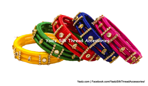 silk thread Single Bangle Collections 
