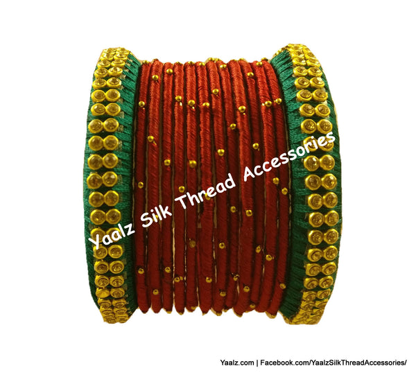 silk thread Single Bangle Collections 