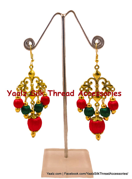 silk thread EARRINGS 