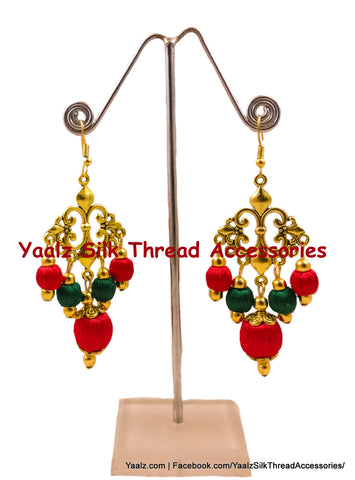 silk thread EARRINGS 