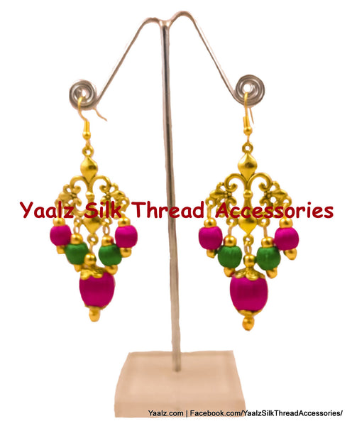 silk thread EARRINGS 