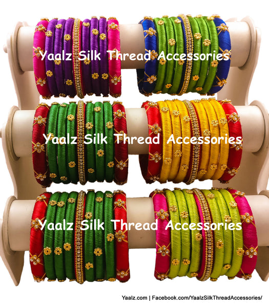 silk thread Grandeur Bangle Collections 