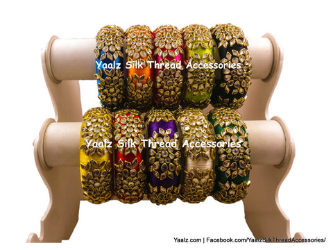silk thread Single Bangle Collections 