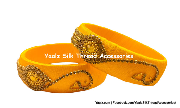 silk thread Single Bangle Collections 