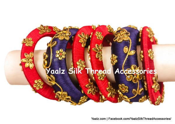 silk thread Grandeur Bangle Collections 