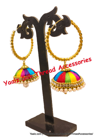 silk thread Grandeur Jumka Collections 