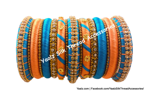 Yaalz Silk Thread Partywear / Bridal Bangles Set