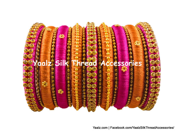 Yaalz Silk Thread Partywear Bangle Sets