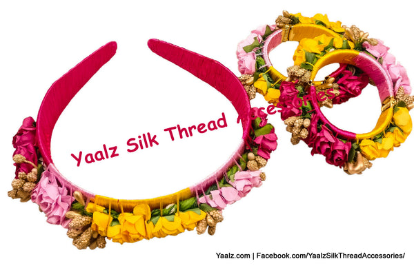 silk thread Hair Bands 