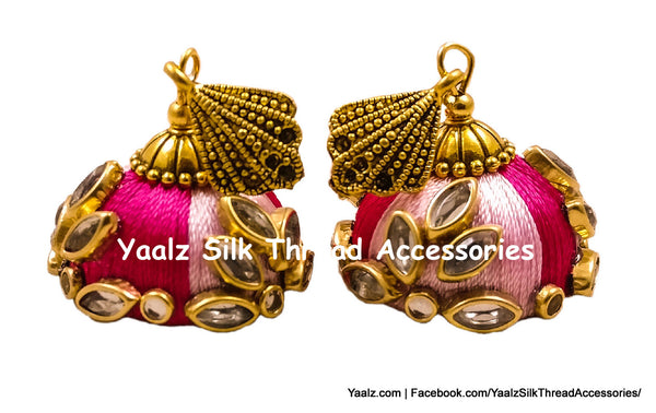 silk thread Grandeur Jumka Collections 